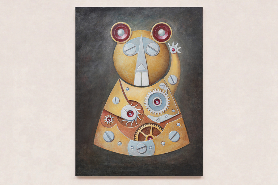 Между временем и живописью: Константин Чайкин представил «Соню» на благотворительном аукционе фонда «Клуб Ангелов»