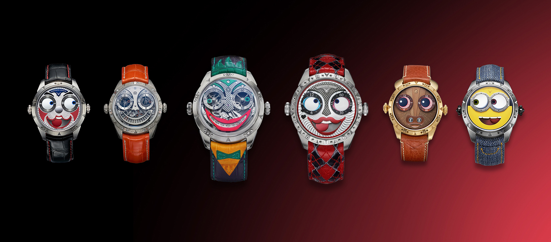 Новые часы в коллекции ристмонов «Джокер 5» и «Харли Квинн». 